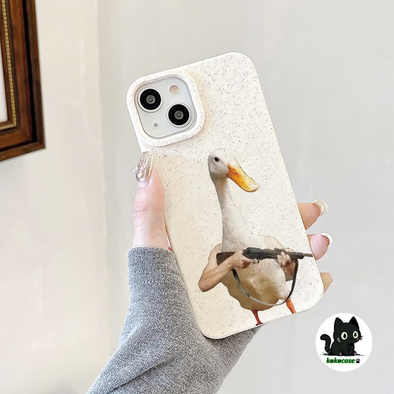 GOOD CASEสินค้า1บาท IPHONE11 14 13 12 15 Pro Max X XR XSMAX 14 7 Plus เคสโทรศัพท์มือถือการ์ตูนกันกระแทกไก่และเป็ดปลอม รูปที่ 4
