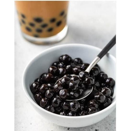 เม็ดไข่มุก ตราใบไม้ได้ 1kg ใช้หลอดมุกดูดได้ ต้มง่าย นุ่ม หนึบหนับ รูปที่ 4