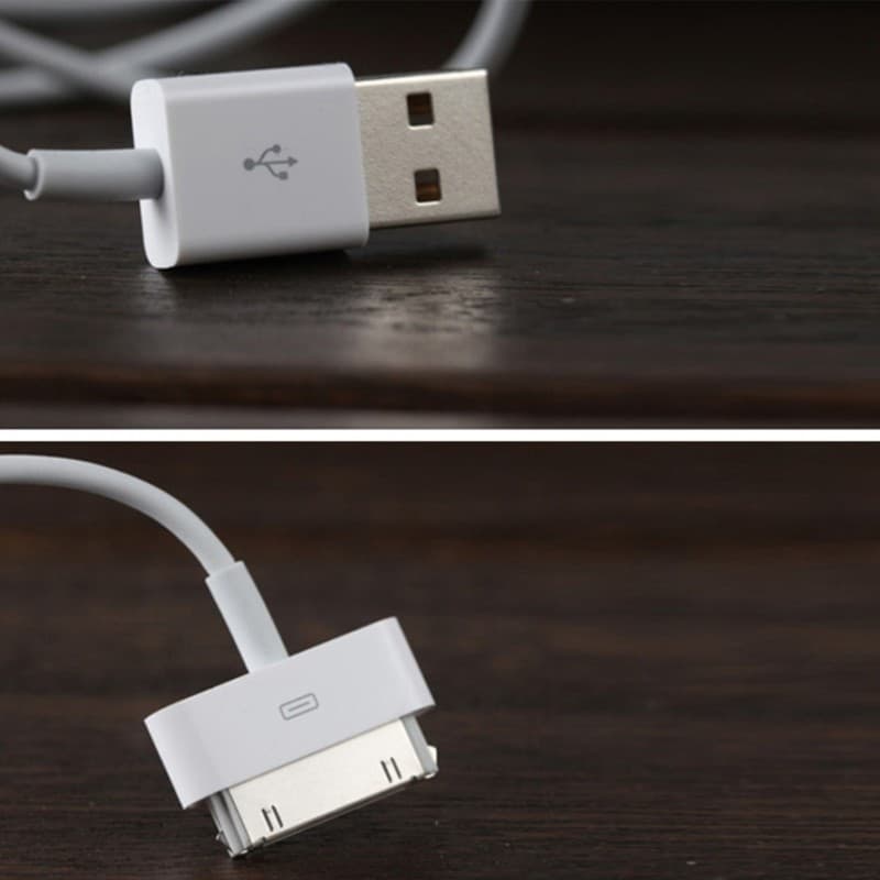 Cou สายชาร์จ USB แบบแข็ง 30Pin สําหรับโทรศัพท์ 4 4s Pad 1 2 3 สายส่งข้อมูล รูปที่ 8