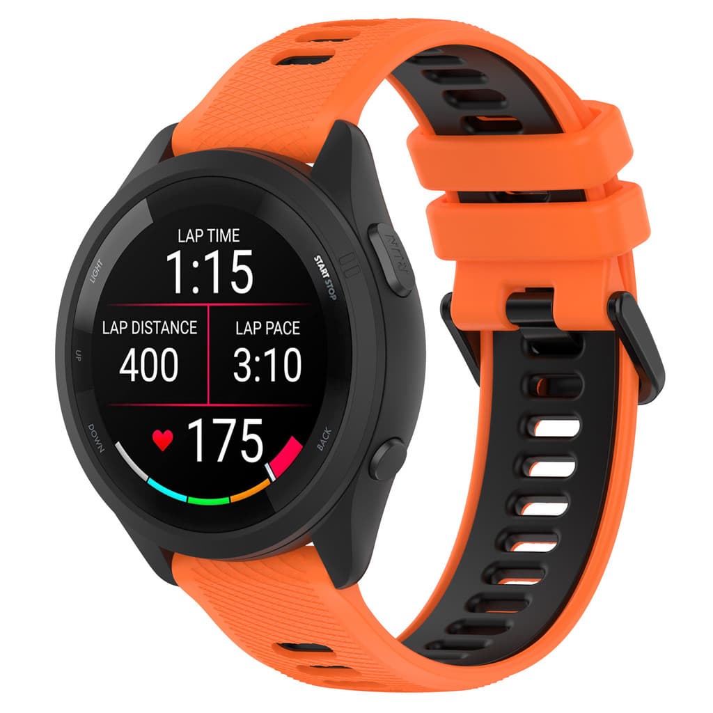 สายนาฬิกาgarmin265/265s/255/255s/245/245s/165/55/venu2/venu2s/venu3/venu3s/venu2plusสองสีชลิโคน รูปที่ 5