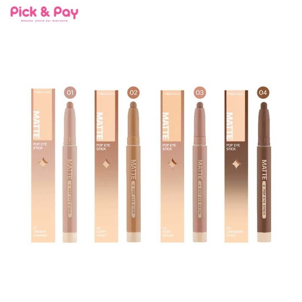 Meilinda Matte and Glitter Pop Eye Stick อายแชโดว์ เมลินดา แบบแท่ง เนื้อแมท เนื้อกริตเตอร์ กันน้ำ รูปที่ 2