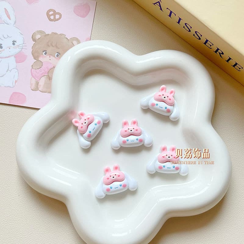 สติกเกอร์เรซิ่น รูปซานริโอ้ แวววาว สําหรับทําเครื่องประดับ ติดเคสโทรศัพท์ กิ๊บติดผม ถ้วยน้ํา รองเท้า diy รูปที่ 5
