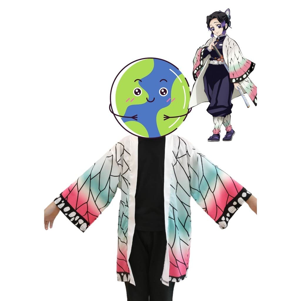 เสื้อคลุมดาบพิฆาตอสูร Demon Slayer Kimetsu No Yaiba Cosplay เสื้อทันจิโร่ รูปที่ 9