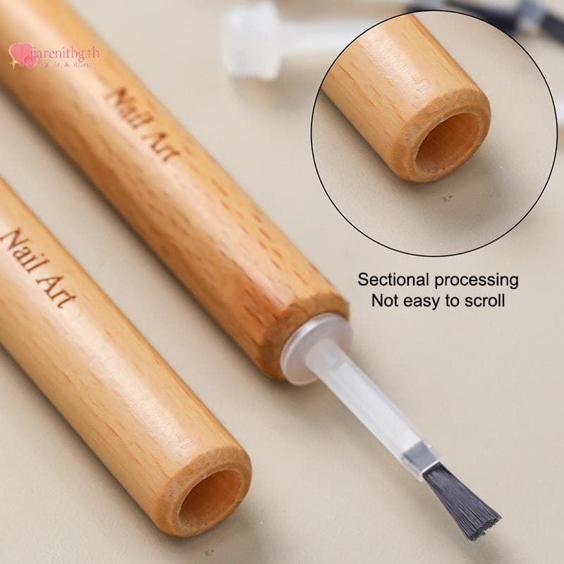 RENBG แปรงยาทาเล็บขวด 1 กล่อง พร้อมแปรงเปลี่ยน Liquid Applicators เครื่องมือทําเล็บ TH รูปที่ 5