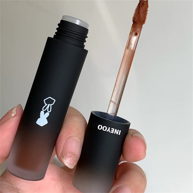 INEYOO ลิปกลอส Black lip Purple Blood Gothic lip make up Long Lasting Moisturizing รูปที่ 4