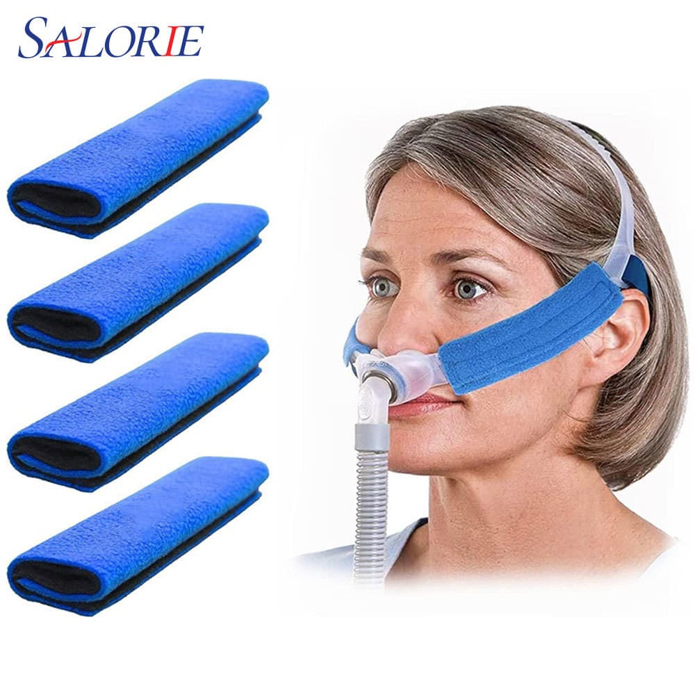 ปลอกหุ้มสายรัดหน้ากาก Cpap ใช้ซ้ําได้ สําหรับสายรัด Cpap 1 2 ชิ้น รูปที่ 1