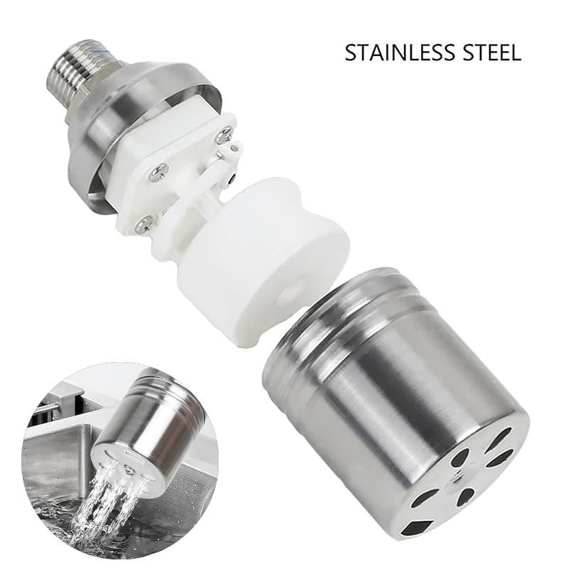 MOVATEK ลูกลอยควบคุมน้ำอัตโนมัติขนาด 1/2" สแตนเลส 304 วาล์วลูกลอย หยุดอัตโนมัติเมื่อน้ำเต็ม รูปที่ 5