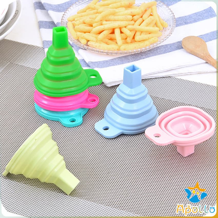 Apollo กรวยซิลิโคน พับเก็บประหยัดพื้นที่ พกพาสะดวก Silicone funnel รูปที่ 9