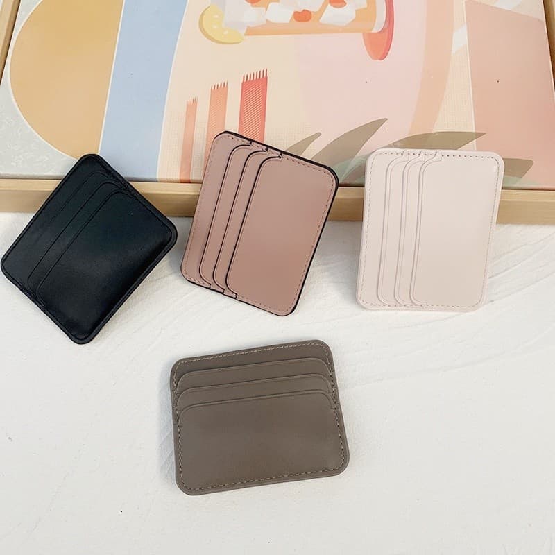 ใหม่ Multi-Functional Card Clip Mini Wallet Card Cover Multi Slot Zero Wallet รูปที่ 3