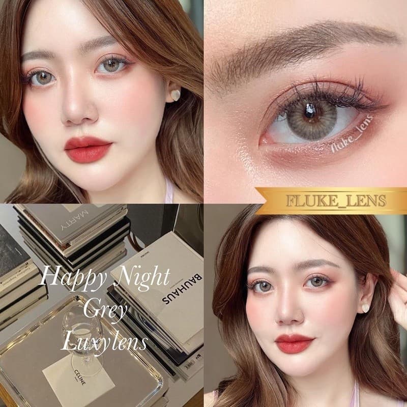 คอนแทคเลนส์ รุ่น Happy Night รุ่นตาเซ็กซี่ ตาคม Luxzylens ใส่สบาย Made in Korea luxzy lens ve รูปที่ 2