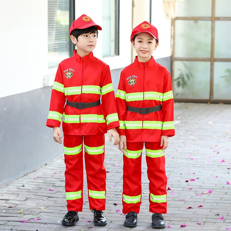 ชุดนักดับเพลิงเด็ก ใส่สบาย ระบายอากาศได้ดี เหมาะสำหรับเด็กทุกเพศ รูปที่ 4