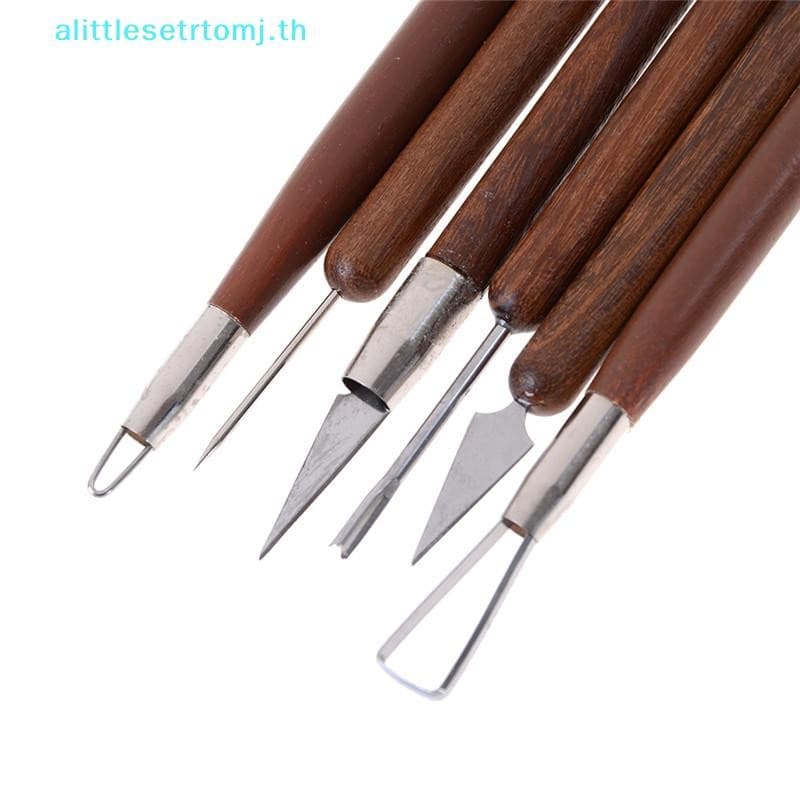 Alittlese 6 ชิ้น Clay Sculpting ขี้ผึ้งแกะสลักเครื่องปั้นดินเผา DIY เครื่องมือ Shapers Polymer Modeling ของขวัญ TH รูปที่ 3