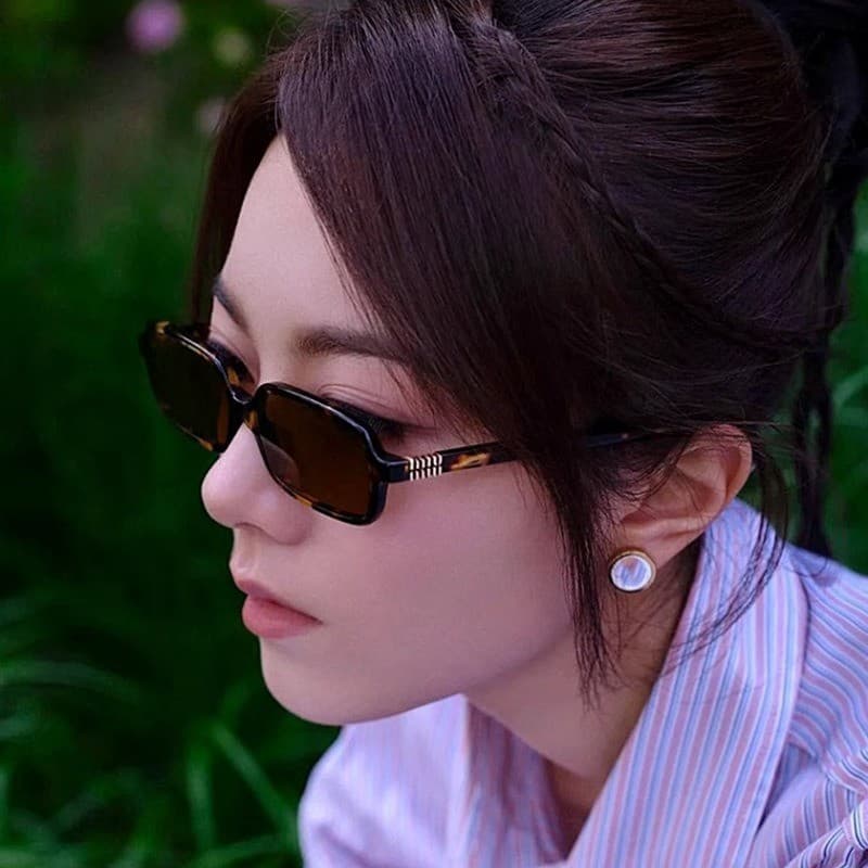 แว่นกันแดดผู้หญิงทรงสี่เหลี่ยมขนาดเล็กแฟชั่นเวอร์ชั่นเกาหลี รูปที่ 5