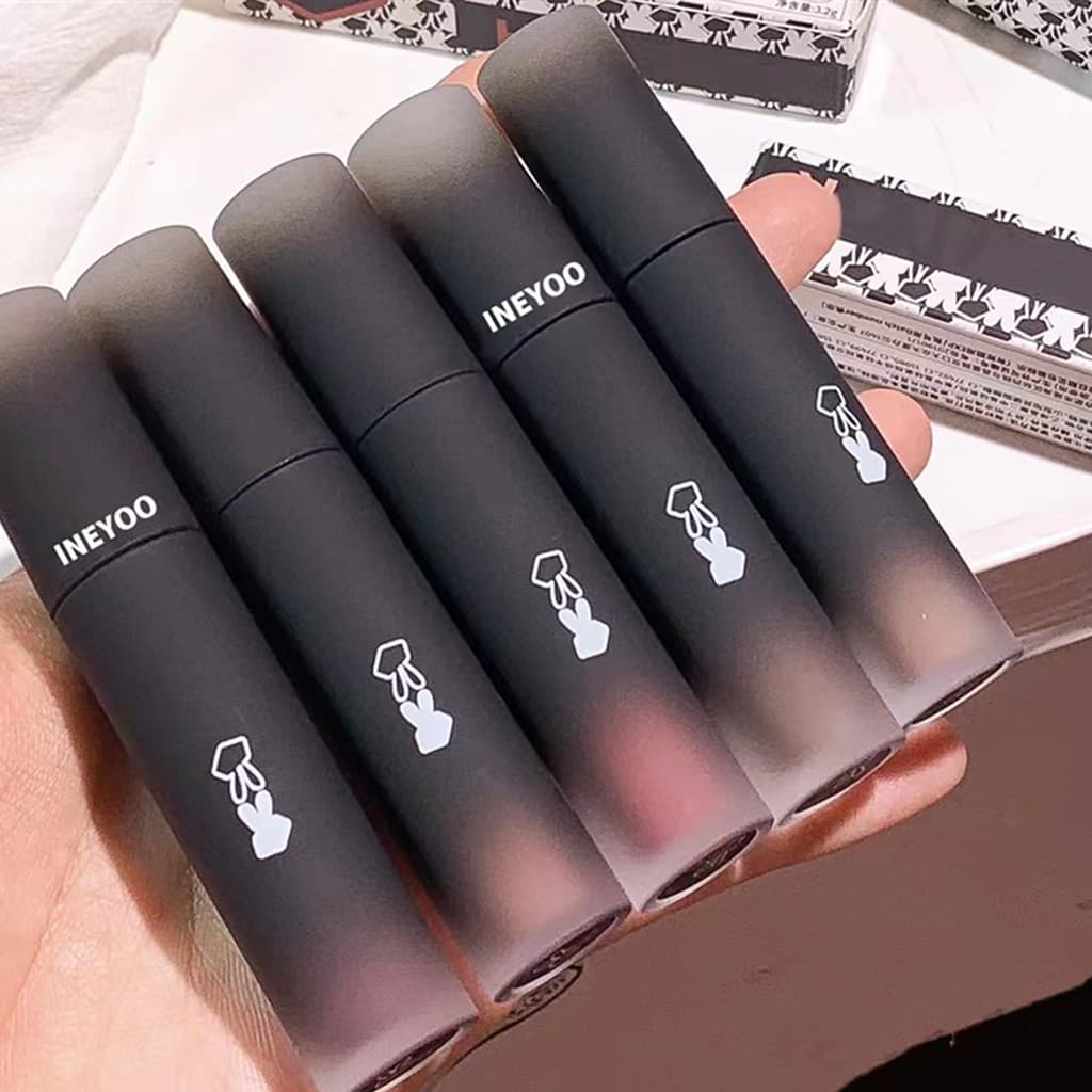 INEYOO ลิปกลอส Black lip Purple Blood Gothic lip make up Long Lasting Moisturizing รูปที่ 8