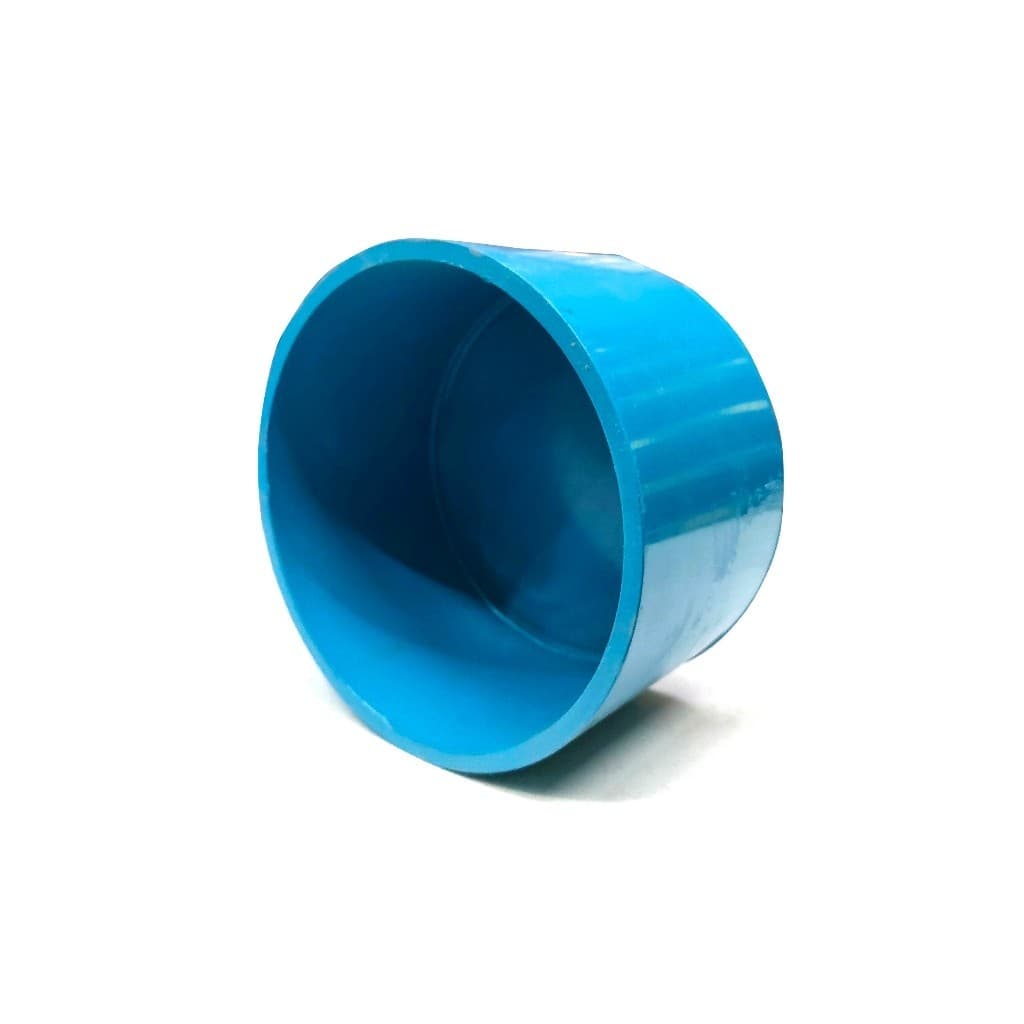 ฝาครอบท่อ PVC สีฟ้า 4 นิ้ว ใช้เป็นอุปกรณ์ท่อประปาได้ เป็นตัวอุดท่อ หรือฝาปิดท่อพีวีซี มาตรฐานดี ได้คุณภาพ รูปที่ 2