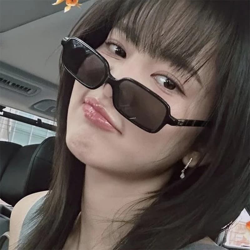 แว่นกันแดดผู้หญิงทรงสี่เหลี่ยมขนาดเล็กแฟชั่นเวอร์ชั่นเกาหลี รูปที่ 4
