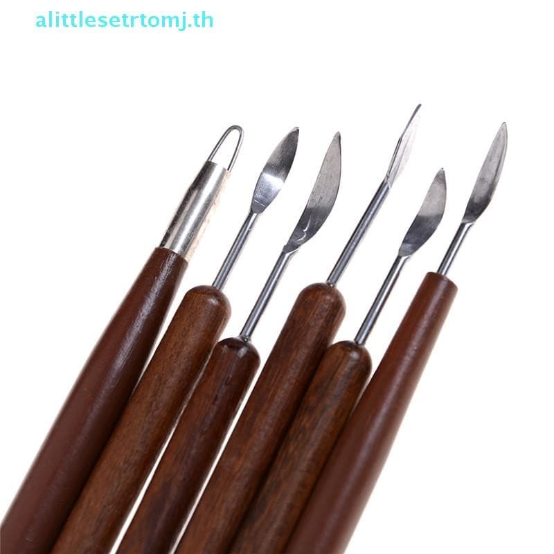 Alittlese 6 ชิ้น Clay Sculpting ขี้ผึ้งแกะสลักเครื่องปั้นดินเผา DIY เครื่องมือ Shapers Polymer Modeling ของขวัญ TH รูปที่ 4