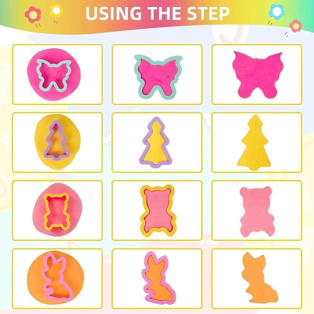 Aomsom Plasticine Mold, DIY Plastic Modeling Clay Accessories, Creative Animal Shape ของเล่นเพื่อการศึกษา เครื่องทําก๋วยเตี๋ยว Play Dough Tool Kit เด็ก รูปที่ 5