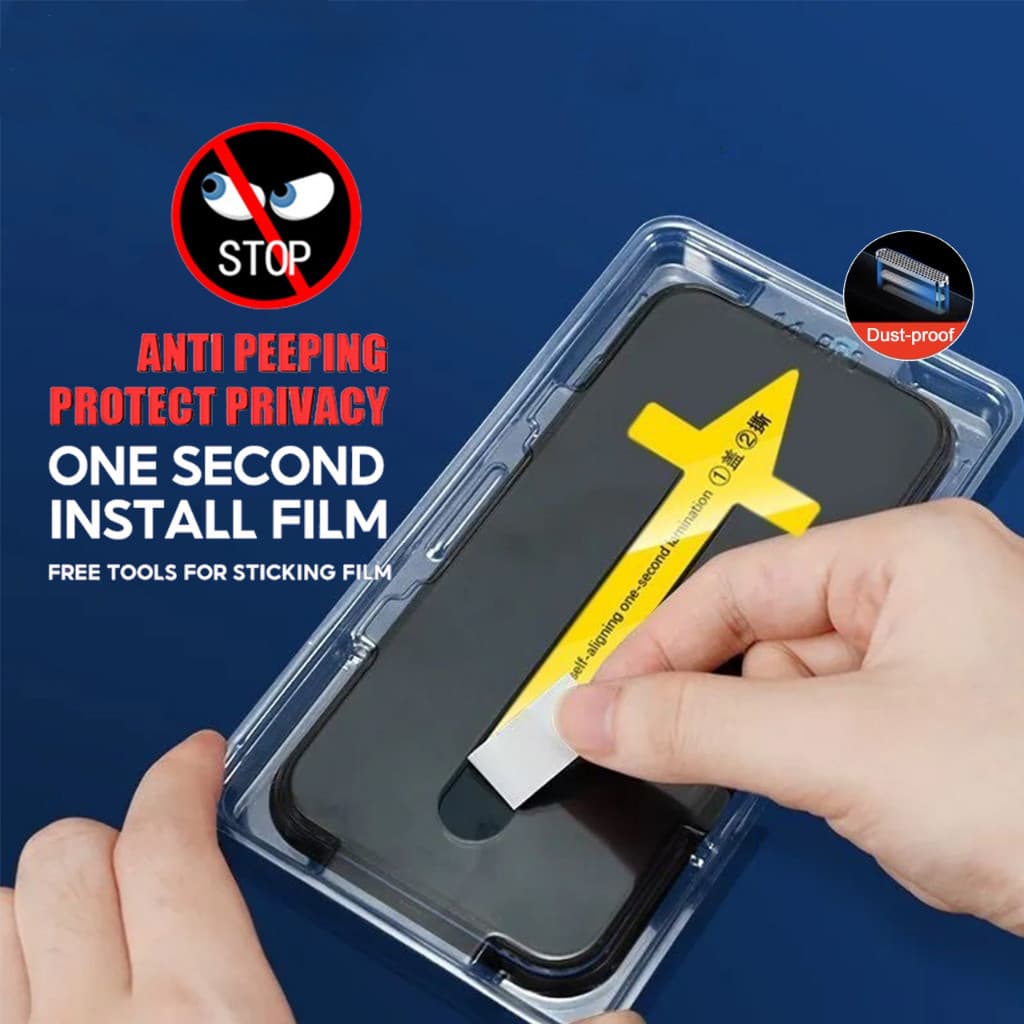 9H กระจกนิรภัย For iPhone 17 11 13 16 12 14 15 Pro Max X XS XSMAX XR 6 7 8 Plus SE2022 17Air 12 13 Mini ความเป็นส่วนตัว รูปที่ 1