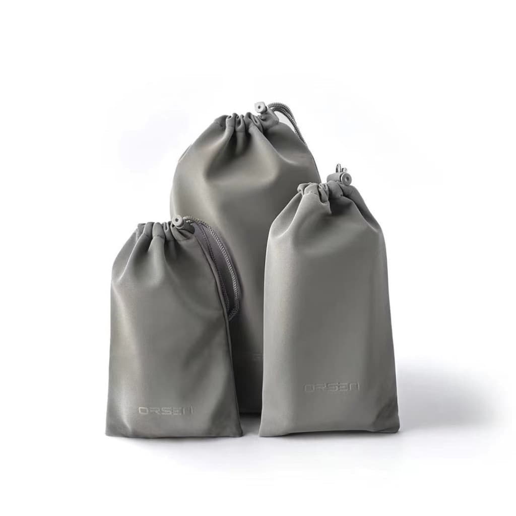 Orsen by Eloop Pouch ซองผ้า ถุงผ้าหูรูด ไซส์ S M Lกระเป๋าหูรูด อเนกประสงค์ ซองใส่พาวเวอร์แบงค์ ของแท้ รูปที่ 3