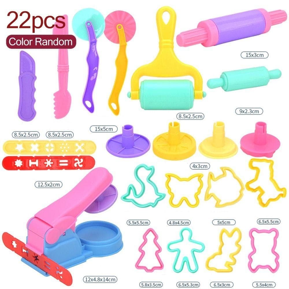 Aomsom Plasticine Mold, DIY Plastic Modeling Clay Accessories, Creative Animal Shape ของเล่นเพื่อการศึกษา เครื่องทําก๋วยเตี๋ยว Play Dough Tool Kit เด็ก รูปที่ 2