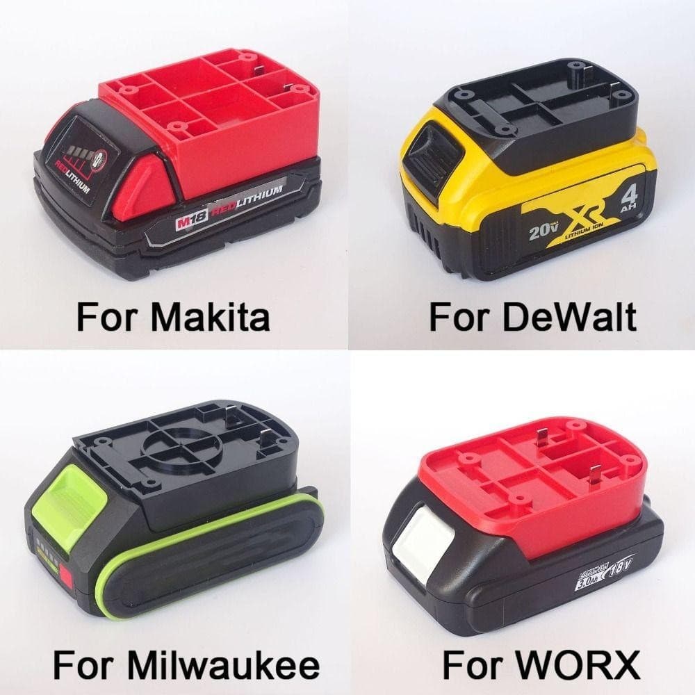 ICRAFT อะแดปเตอร์ DIY, ขั้วต่อแบตเตอรี่ทนทาน ABS, เปลือกหัวชาร์จแบบพกพาสําหรับ Makita/DeWalt/WORX/Milkwaukee แบตเตอรี่ลิเธียม 18V รูปที่ 8