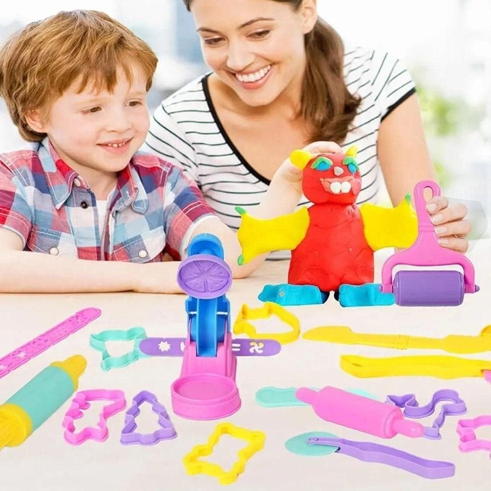 Aomsom Plasticine Mold, DIY Plastic Modeling Clay Accessories, Creative Animal Shape ของเล่นเพื่อการศึกษา เครื่องทําก๋วยเตี๋ยว Play Dough Tool Kit เด็ก รูปที่ 3