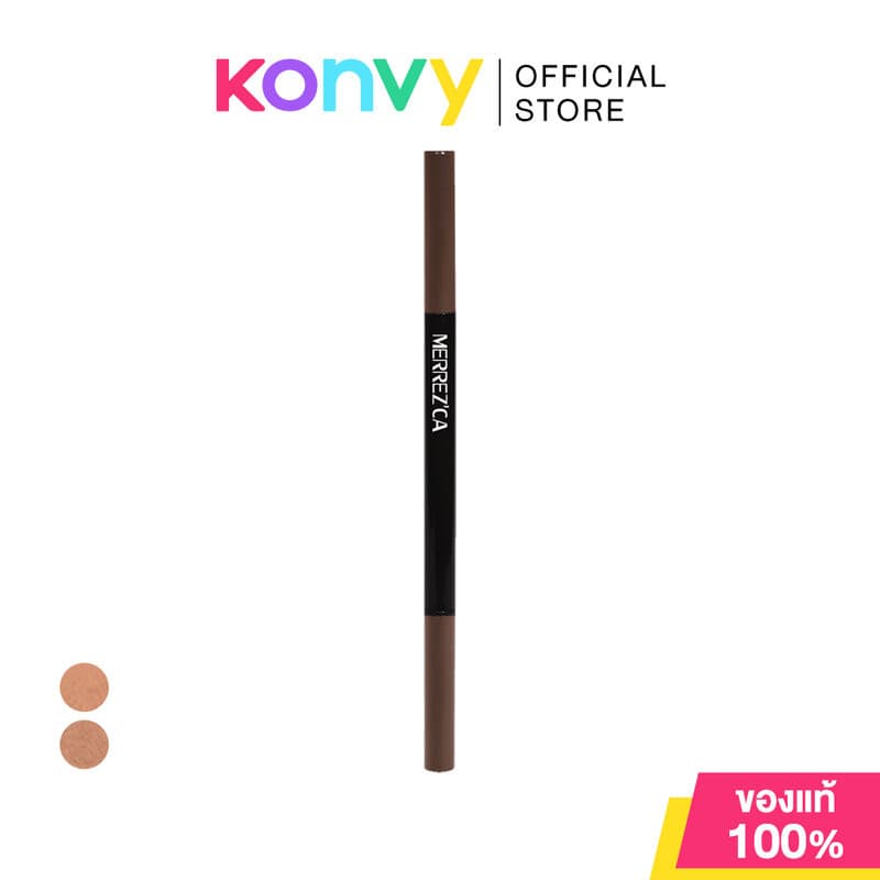 Merrezca Slim Line Eyebrow Pencil 0.05g เมอร์เรซกา ดินสอเขียนคิ้วเนื้อนุ่มลื่น. รูปที่ 1