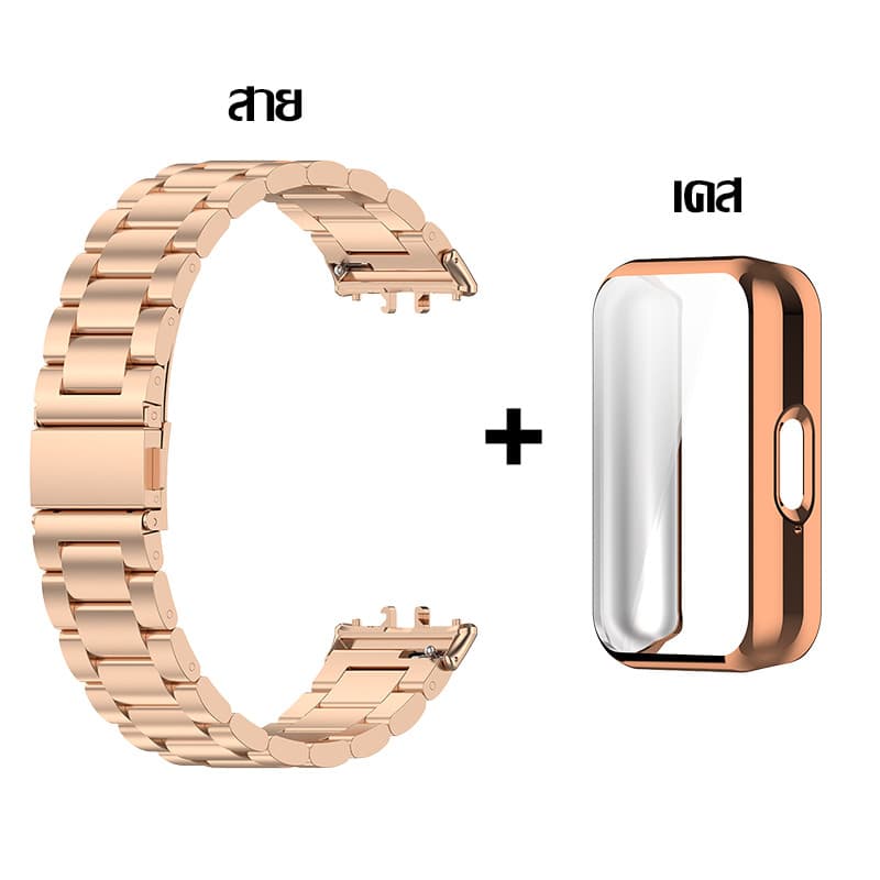 สายนาฬิกา Galaxy watch Fit 3 Fit3 สาย สายนาฬิกาข้อมือ โลหะสเตนเลส อุปกรณ์เสริม สําหรับ Samsung Galaxy Fit 3 รูปที่ 7