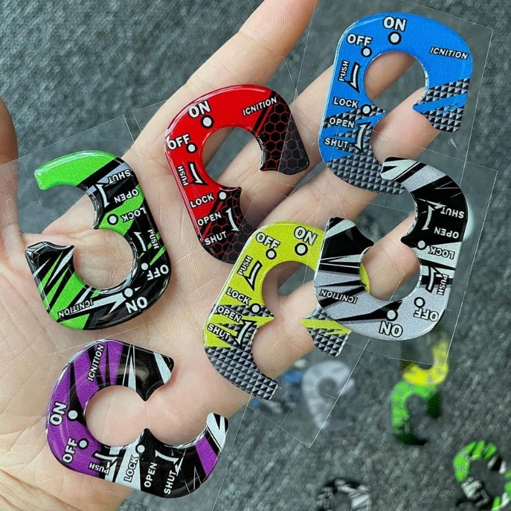 3D สติ๊กเกอร์ตกแต่งเบ้ากุญแจ WAVE110i /WAVE125i/Super Cup/Honda Dream Honda Beat Vario Pcx V1 V2 รถจักรยานยนต์ รูปที่ 2