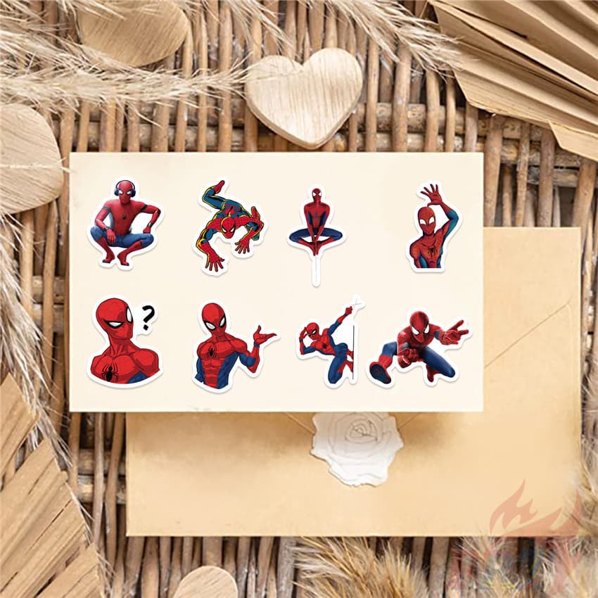 100Pcs/Set Spider-Man Stickers Waterproof DIY Fashion Doodle Decals Stickers รูปที่ 7