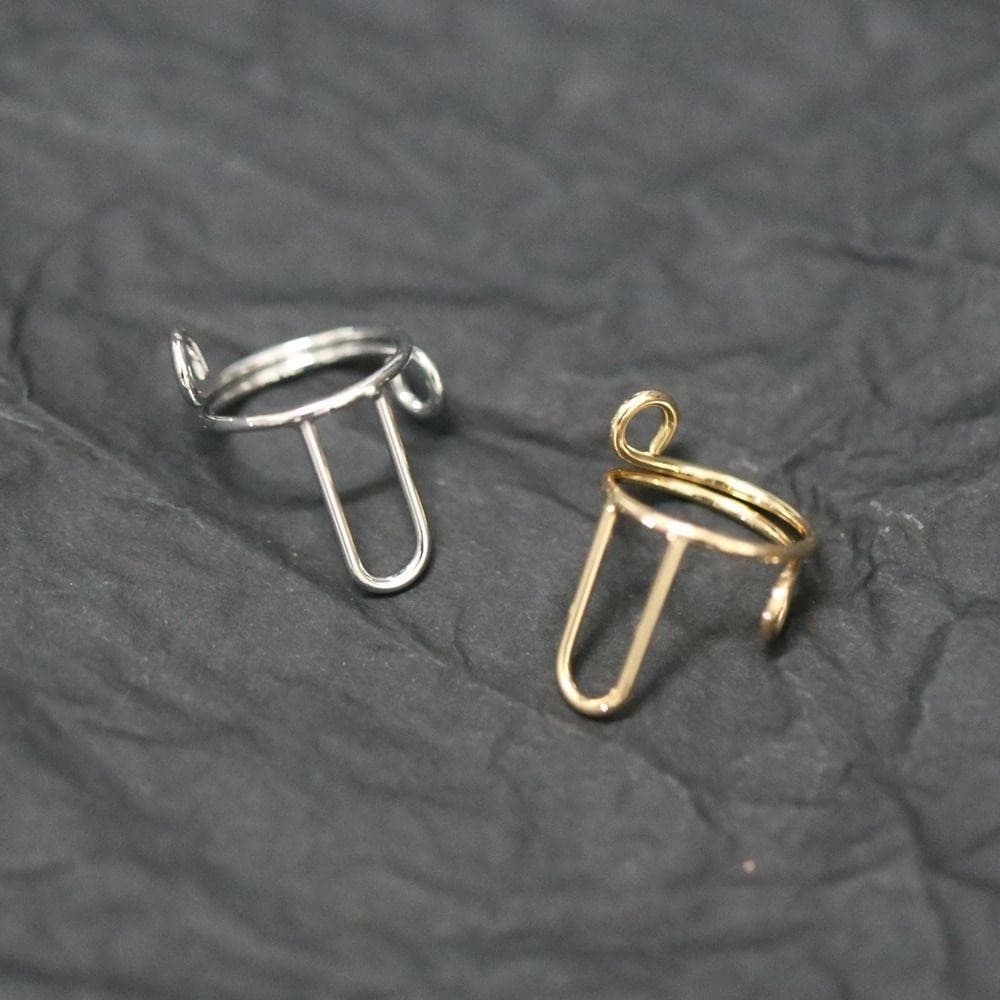 MILD Nail Rings, Gold Color Reusable Fingertip Nail Rings, Silver Color ถอดใช้งานง่าย Phalanx Ring Nail Art Decorative รูปที่ 5