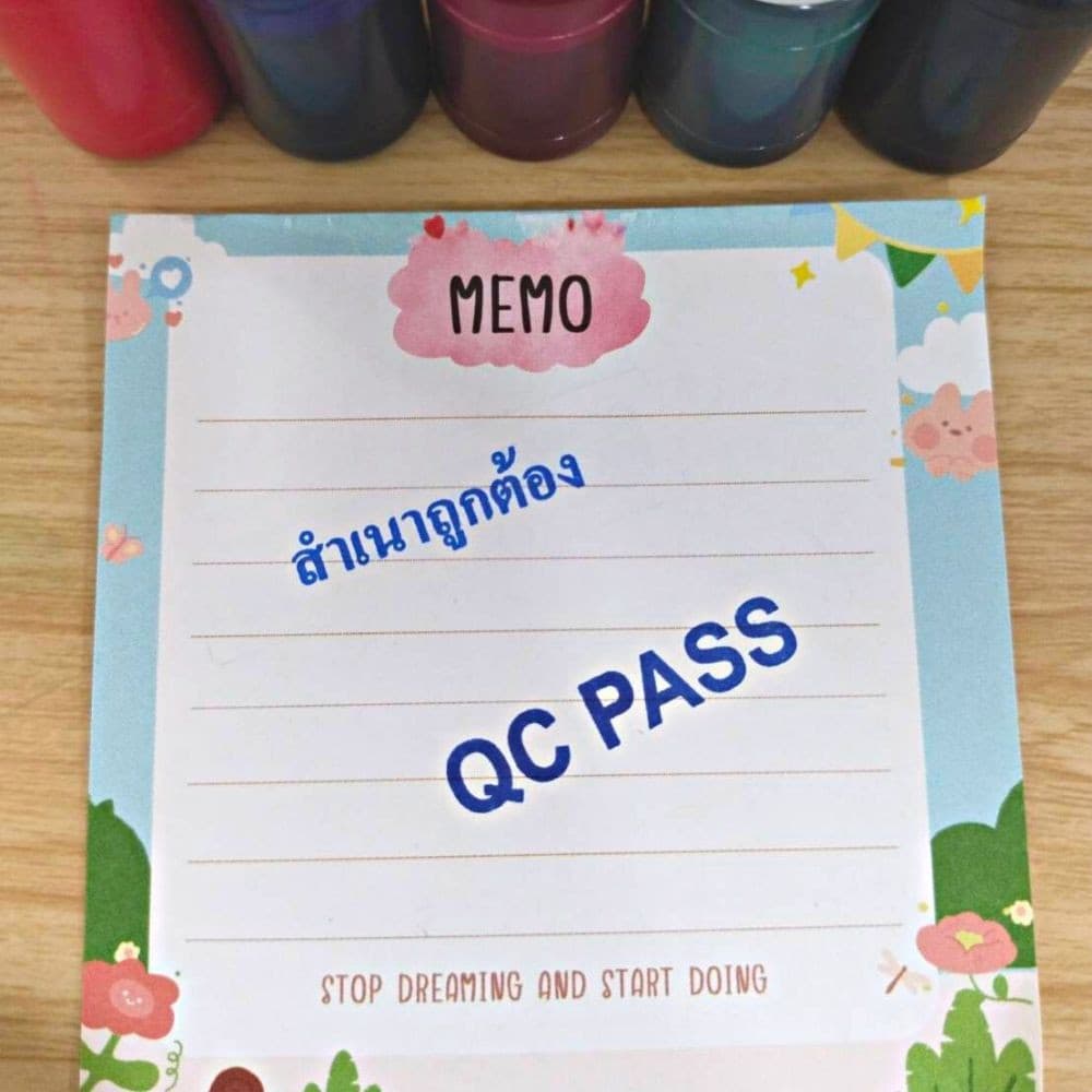 น้ำหมึกสำหรับเติมตรายางหมึกในตัว 10 ml. หมึกตรายาง น้ำหมึกตรายาง จากไทย รูปที่ 4