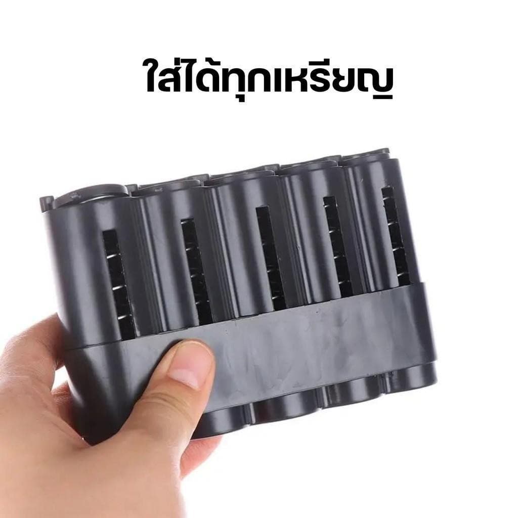 ที่วางเหรียญแบบสปริง ที่วางเหรียญแบบพกพา สำหรับตกแต่งรถหรือพกติดตัว รูปที่ 5