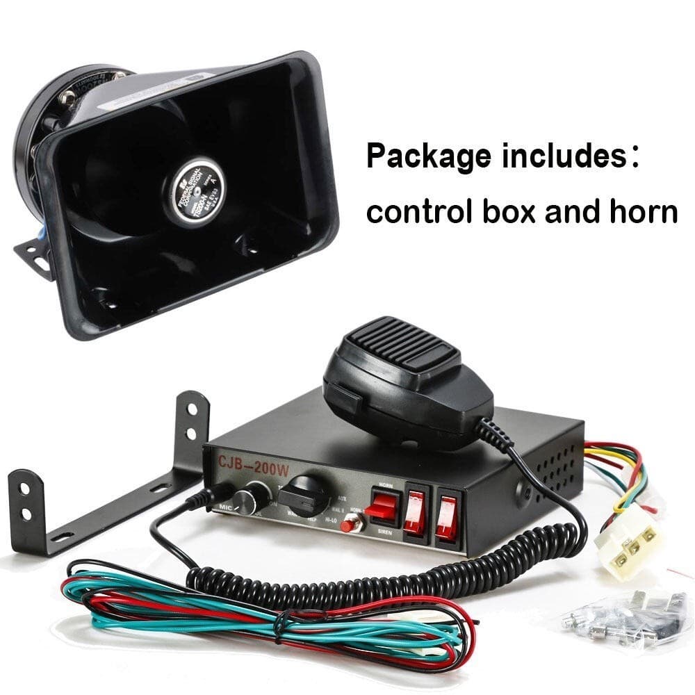 กล่องเสียง CJB 200W Siren ดังสนั่น ไซเรน กู้ภัย 12V 24V รูปที่ 3