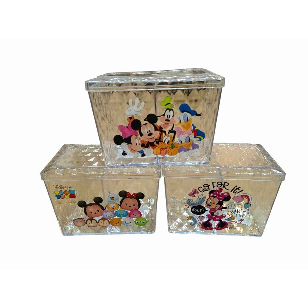 กระปุกอะคริลิค ทรงสูง ขนาดสินค้ากว้าง9 ยาว13.5 สูง9 ซม. ฝาแน่น ลายการ์ตูนดิสนี่ย์ แบ่ง2ช่อง จัดส่งคละลาย รูปที่ 5