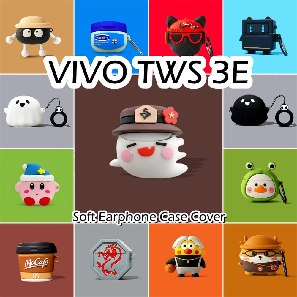 ! นําไปใช้กับ VIVO TWS 3E เคส Case เคสหูฟัง การ์ตูนง่าย ซิลิโคนนุ่ม เคส เคสหูฟัง NO.2 รูปที่ 2
