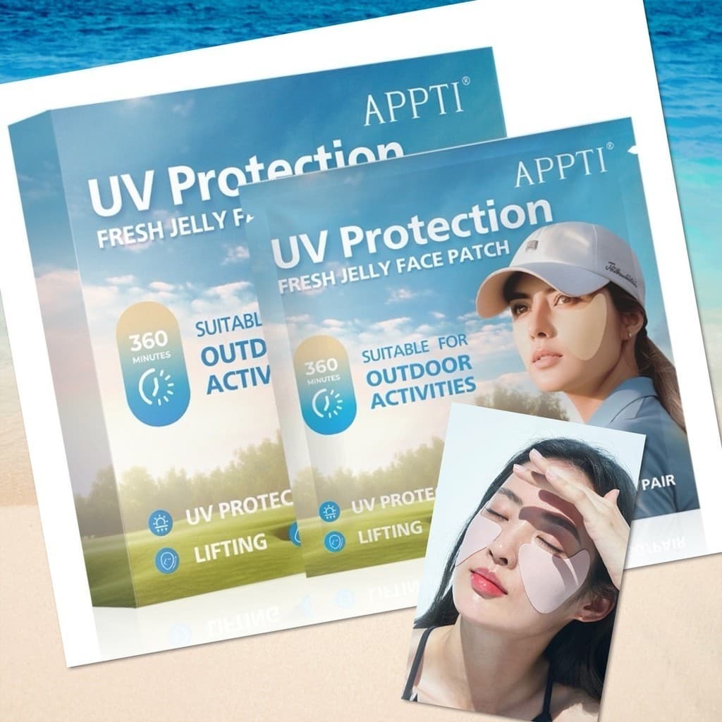 แผ่นแปะกันแดด หน้ากาก กันแดด กันฝุ่น UV แปะแก้ม ออกกำลังกาย กีฬา ยืดได้เยอะ ระบายอากาศดี นุ่มสบาย สไตล์เกาหลี รูปที่ 1