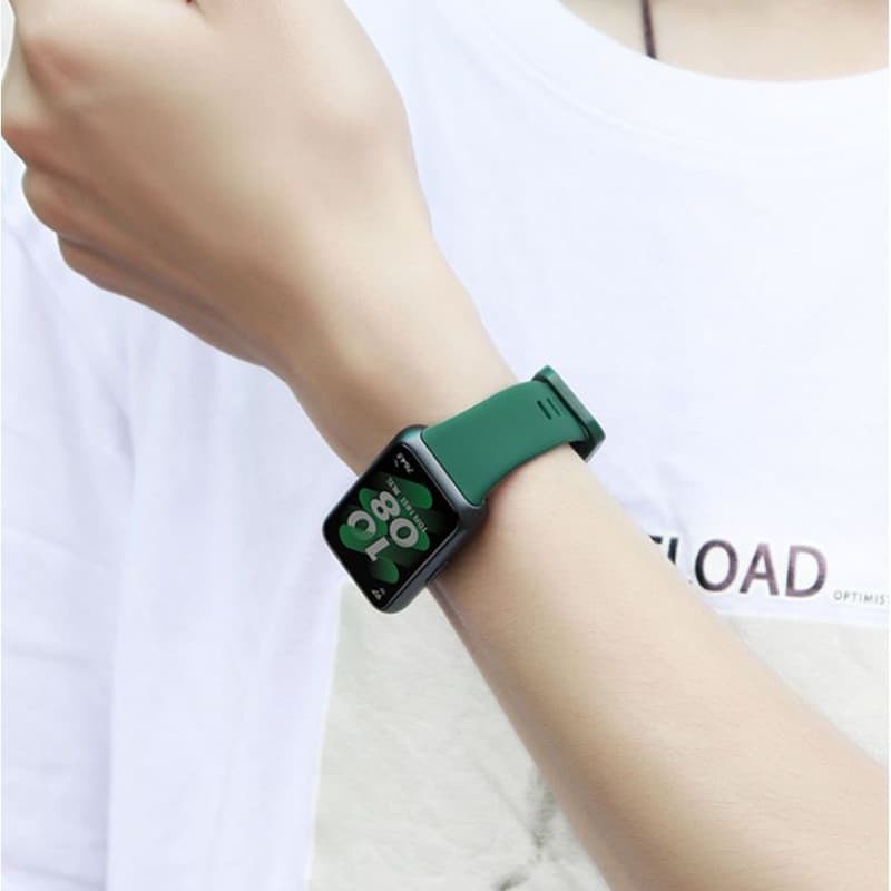 สายรัด for Huawei Band 10 / Huawei Band 9 8 ซิลิโคนกีฬาเปลี่ยนสายรัดยาง for Smartwatch Huawei Band 10 9 8 NFC รูปที่ 2
