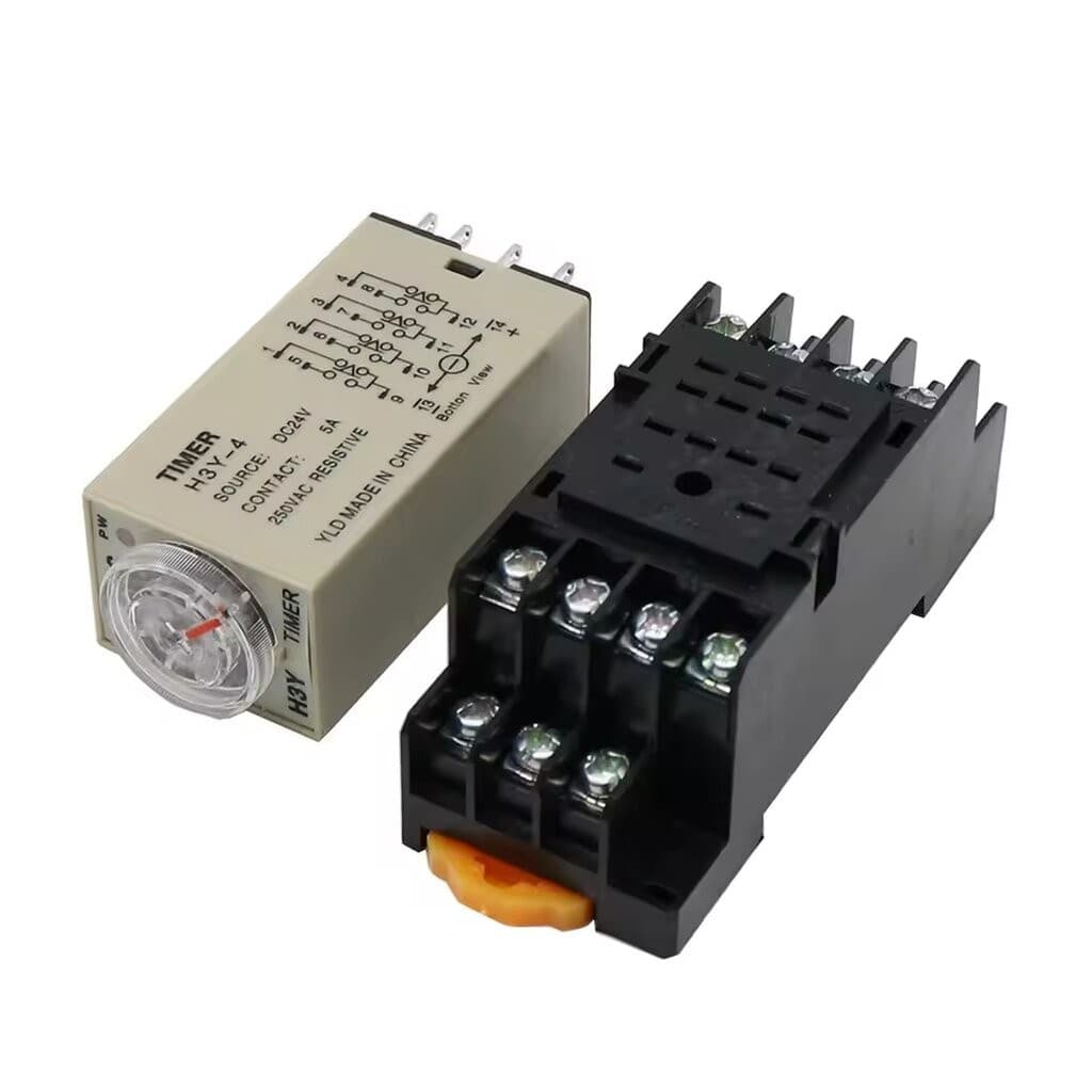 H3Y-2 H3Y-4 Timer Relay with Base Socket ไทม์เมอร์ รีเลย์ พร้อมฐาน รูปที่ 6