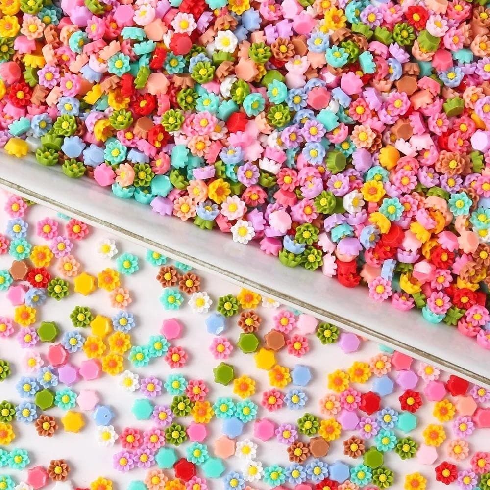 100pcs 3D เรซิ่น Magritte เล็บ Charms Rhinestones การ์ตูนดอกไม้อุปกรณ์ตกแต่งเล็บอุปกรณ์เครื่องประดับ DIYSupplies รูปที่ 3