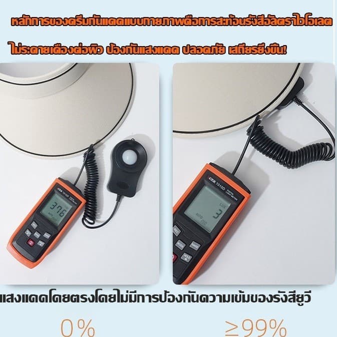 หมวกกันแดด หมวกไปทะเลแบบครึ่งใบ ม้วนเก็บได้ ป้องกันรังสีอัลตราไวโอเลต กันแดด ระบายอากาศ แฟชั่นฤดูร้อน สําหรับผู้หญิง รูปที่ 7