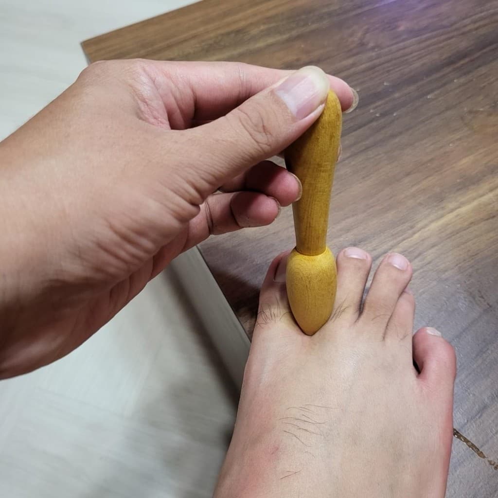 ไม้นวด กดจุด ไม้นวดเท้า ฝ่าเท้า ไม้กดจุด นวด คอ บ่า ไหล่ มือ แก้ปวดเมื่อย สปา กัวซา คลายกล้ามเนื้อ เพื่อสุขภาพ รูปที่ 7