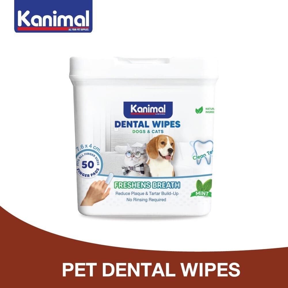 Kanimal Wipes แผ่นเปียกเช็ดทำความสะอาด ฟัน/ตา/หู สำหรับสุนัขและแมว อ่อนโยน ใช้สะดวก รูปที่ 4