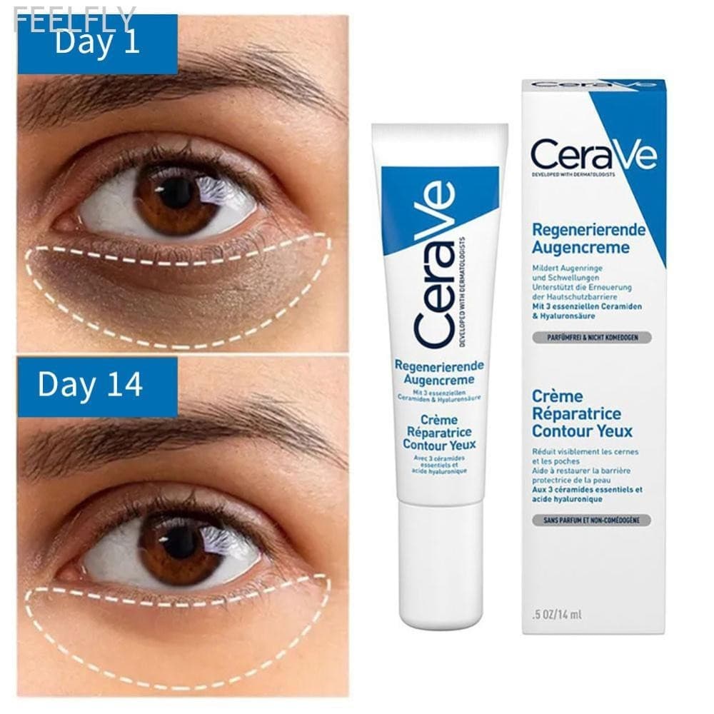 Feelfly Eye Cream Repair Skin Barrier สําหรับ Dark Circles ใต้ตา Moisturizing ลด Black Circle Eye Cream Whitening Anti-Fine เส้น Eye Care Q4Z4 รูปที่ 1