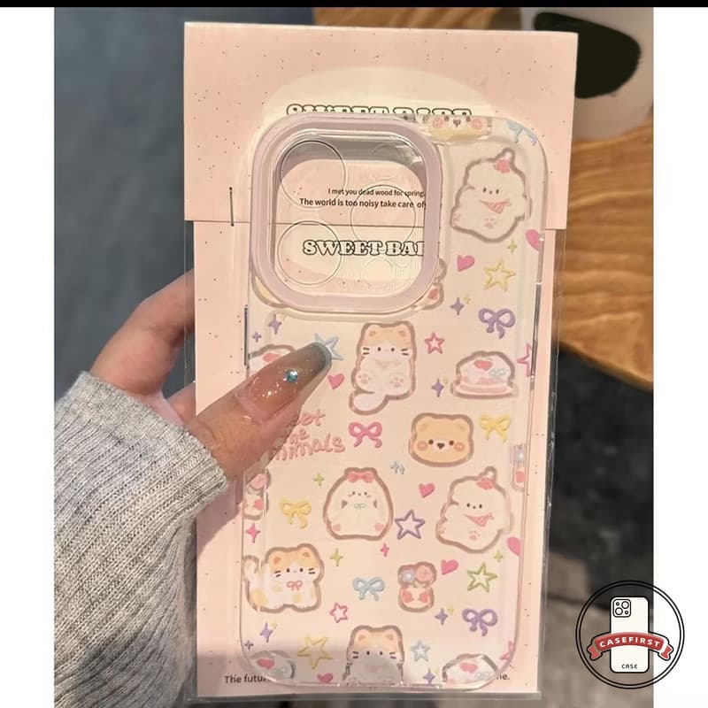 การ์ตูนลูกแมวลูกแมวน่ารักโบว์โบว์กราฟิติ เคส Redmi 15 14 C 13C 9A 12C 10C 13 12 10A 9C 10 Note 14 12 9 11s 10 13 Pro รูปที่ 4