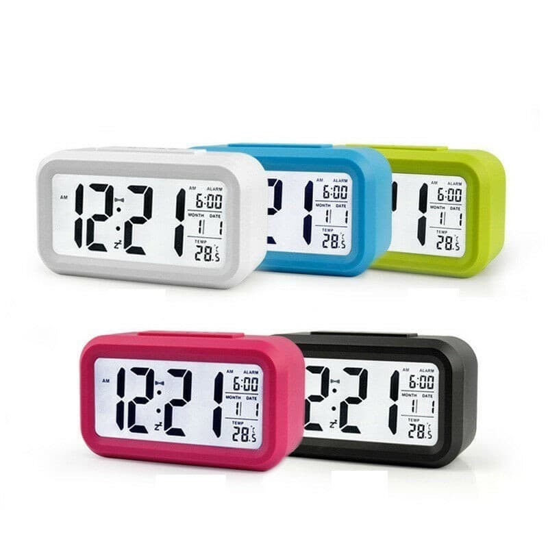 นาฬิกา นาฬิกาLED นาฬิกาปลุกดิจิตอลตั้งโต๊ะ ไฟ LED วางในห้องนอน จอ LCD ขนาดใหญ่ สามารถตั้งเป็นนาฬิกาปลุกได้ รูปที่ 9