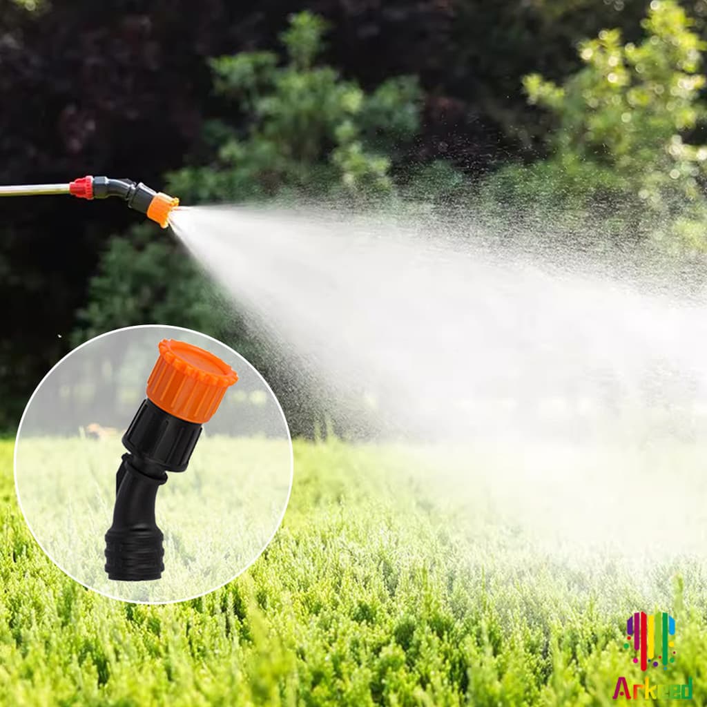 Arkeed 1 ชิ้น หัวพ่นยา หัวงอสีส้ม เกลียวทองเหลือง เครื่องมือทำสวน Spray Nozzle รูปที่ 4
