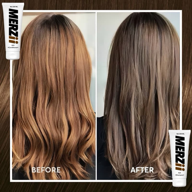ใหม่ล่าสุด!!! เซตแชมพูน้ำตาลเทา Ash brown สระครั้งแรก เห็นผลเลย คนมีผมขาวก็ใช้ได้!!! รูปที่ 3