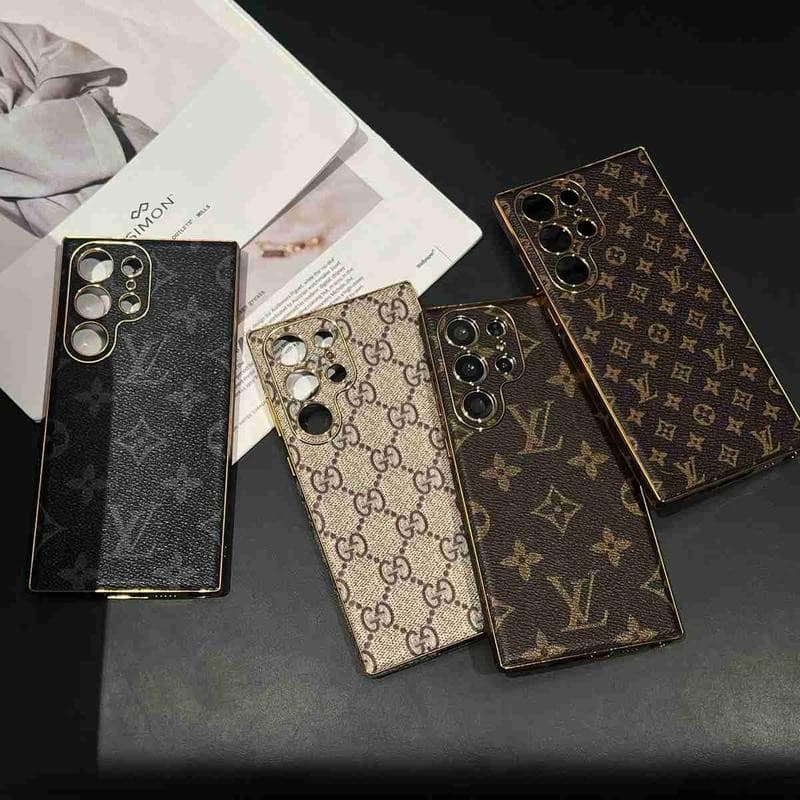 Fine PU หนังชุบกล้องฝาครอบป้องกันสําหรับ Samsung Galaxy S22 S23 S24 S25 Plus Ultra Mate 50 60 40 Pro Pura 70 Pro Ultra หรูหราฝาครอบโทรศัพท์ รูปที่ 7